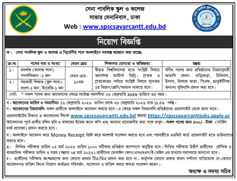 SPSCS-Job-Circular-2026