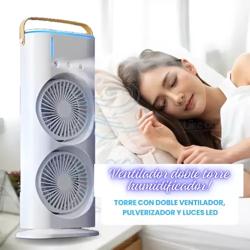 Portable Light Humidifier Double-Ended Spray Fan – গরমে নিয়ে আসুন আরামদায়ক ও ঠান্ডা পরিবেশ!