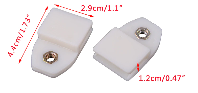Guía de canal de Vidrio Puerta Ventana 2PCS fajín Clips calce de soporte para honda 1988-2015