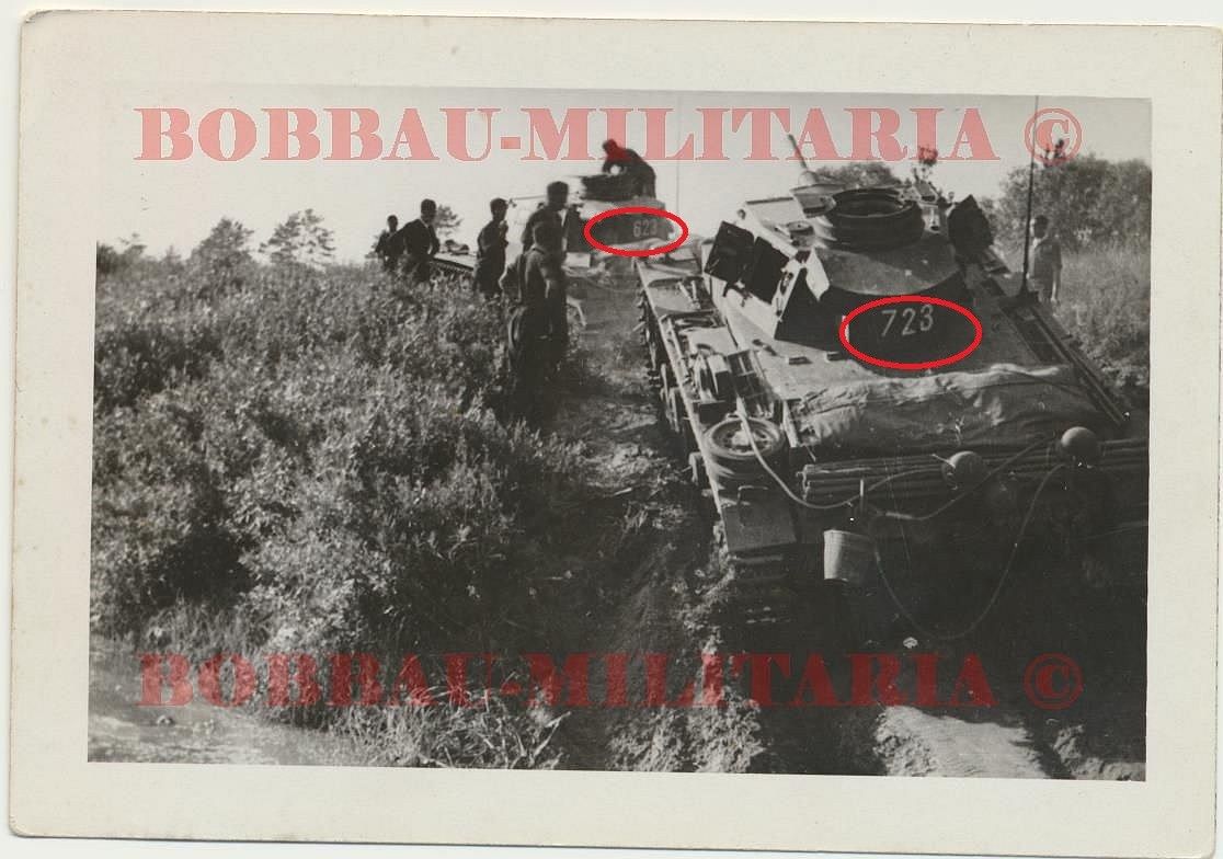 Panzerkampfwagen III Langrohr Front Kennung Turmnummer weiße 723