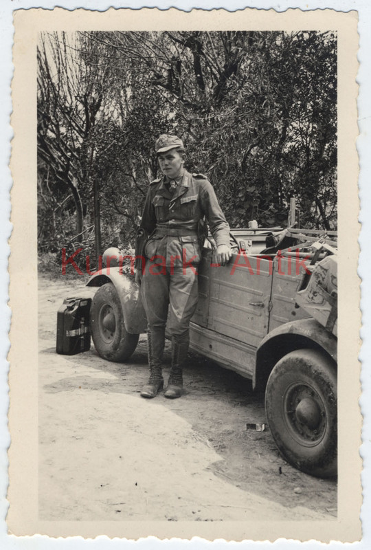 Foto Wehrmacht Russland LKW VW Kübel Typ82 Süd Front Soldat Ital