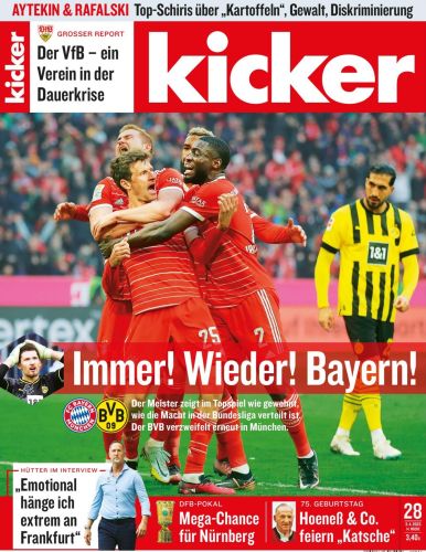 Cover: Kicker Sportmagazin No 28 vom 03  April 2023