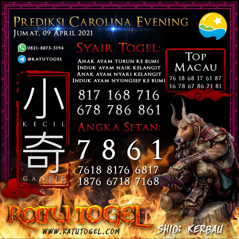 PREDIKSI NAGASAON CAROLINA EVENING