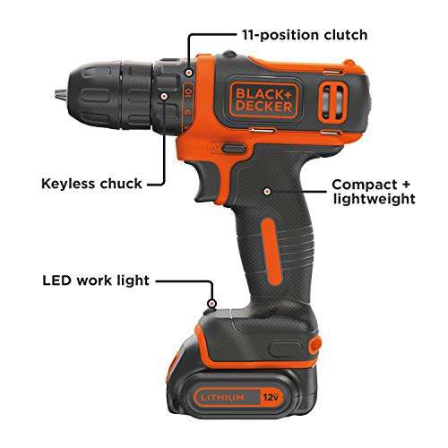Amazon: Black+Decker BDCDD12C inalámbrico (12 V) Mas barato que la publicacion anterior 