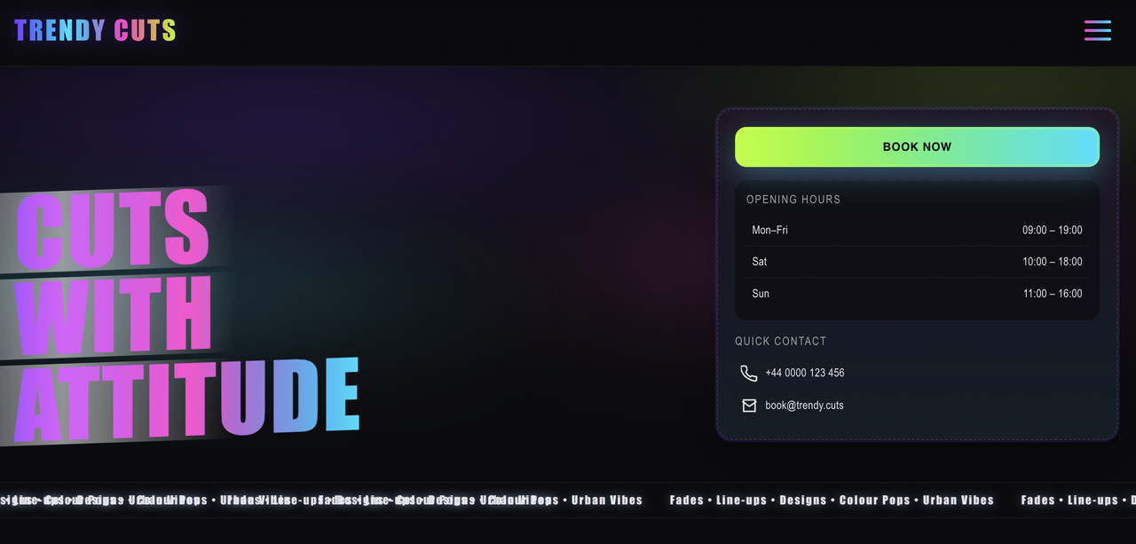 Trendy Cuts desktop – primary