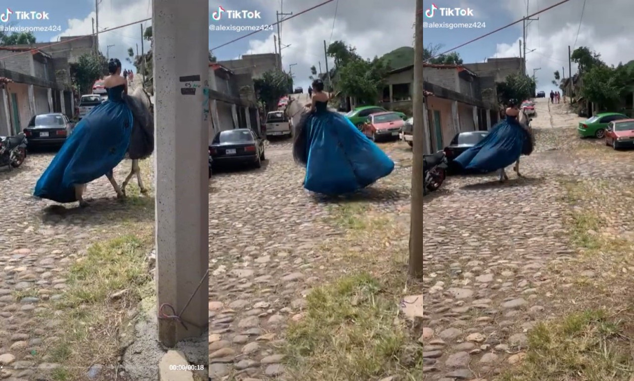 Caballo “secuestra” a la quinceañera, se asustó y escapó a toda velocidad