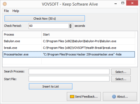 VovSoft Keep Software Alive 1.7