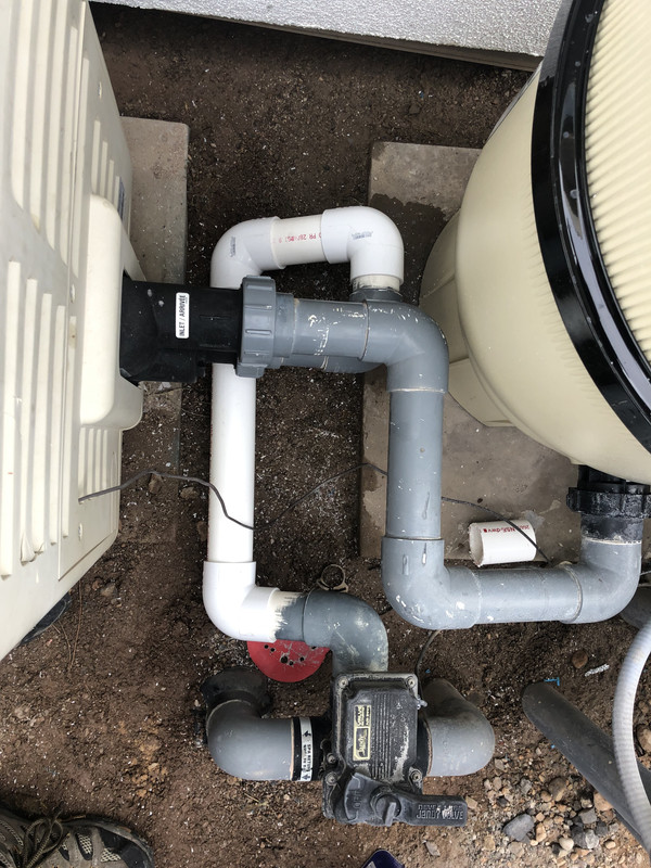 pentair pool heater leaking water