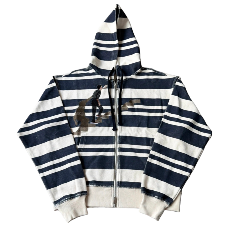 Derschutze "on air" Striped Zip Up