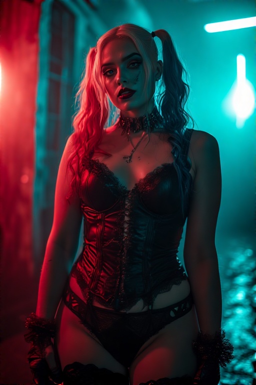 Harley-Quinn-in-black-Gothic-u-9