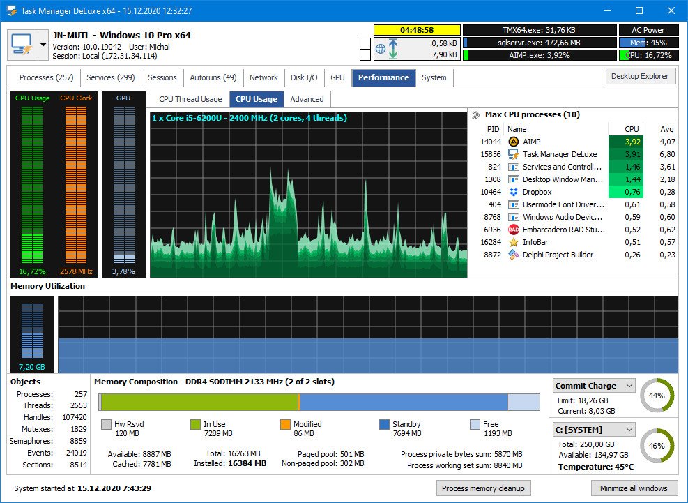 MiTeC Task Manager DeLuxe 4.3.0