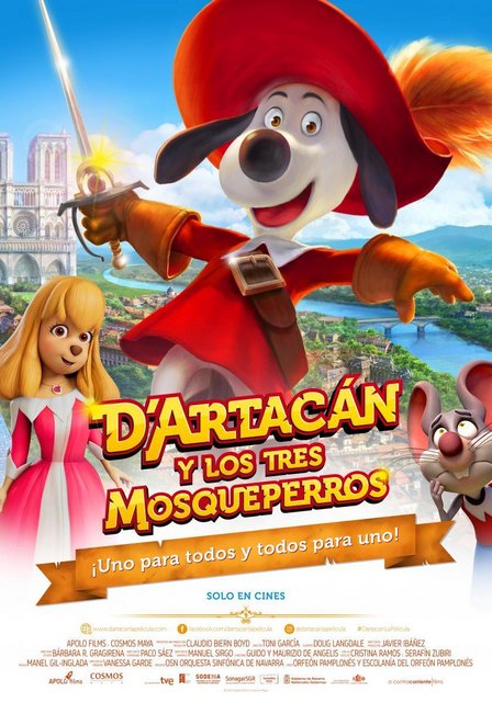 LA PELÍCULA DE ANIMACIÓN “D’ARTACÁN Y LOS TRES MOSQUEPERROS” SE QUEDA FUERA DE LOS PREMIOS GOYA ¡EXCLUSIVA!