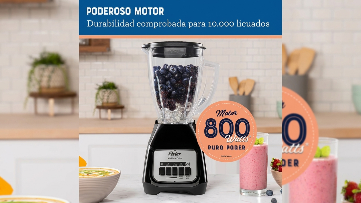 Detalles de la Licuadora Oster M/BLSTKAG-BPB