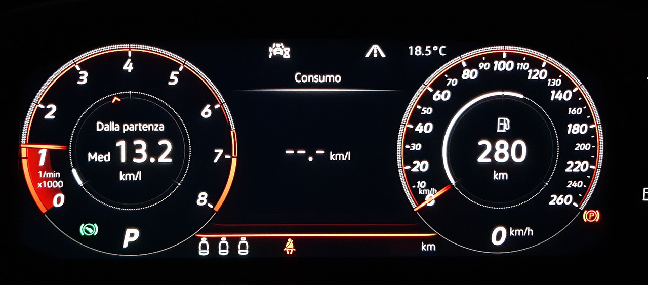 Tachimetro fondo scala 260 con intermedi foto