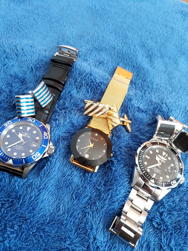 Mancuernillas y relojes