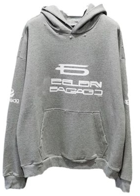 Balenciaga Glitch Logo Hoodie