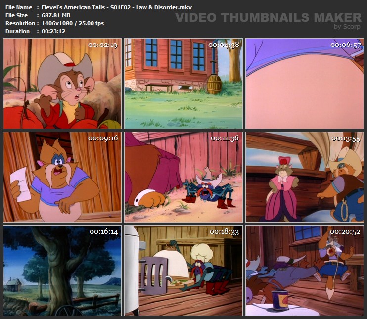 Fievel's American Tails - S01E02 - Law & Disorder.mkv