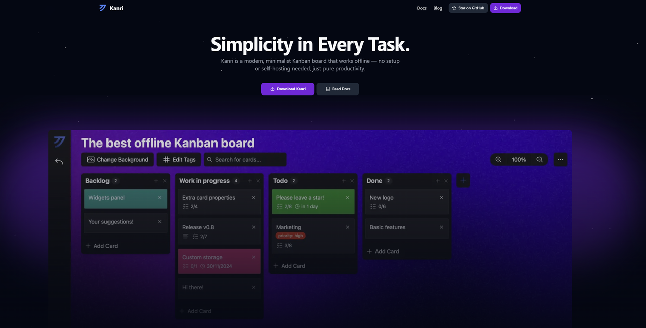 La app Kanban gratuita y open source que revolucionará la gestión de tus proyectos, Kanri