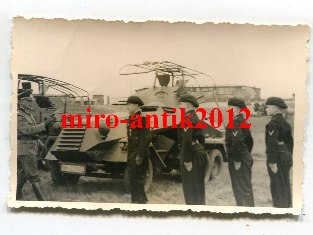 Foto, Wehrmacht, schwerer Panzerspähwagen Sdkfz.