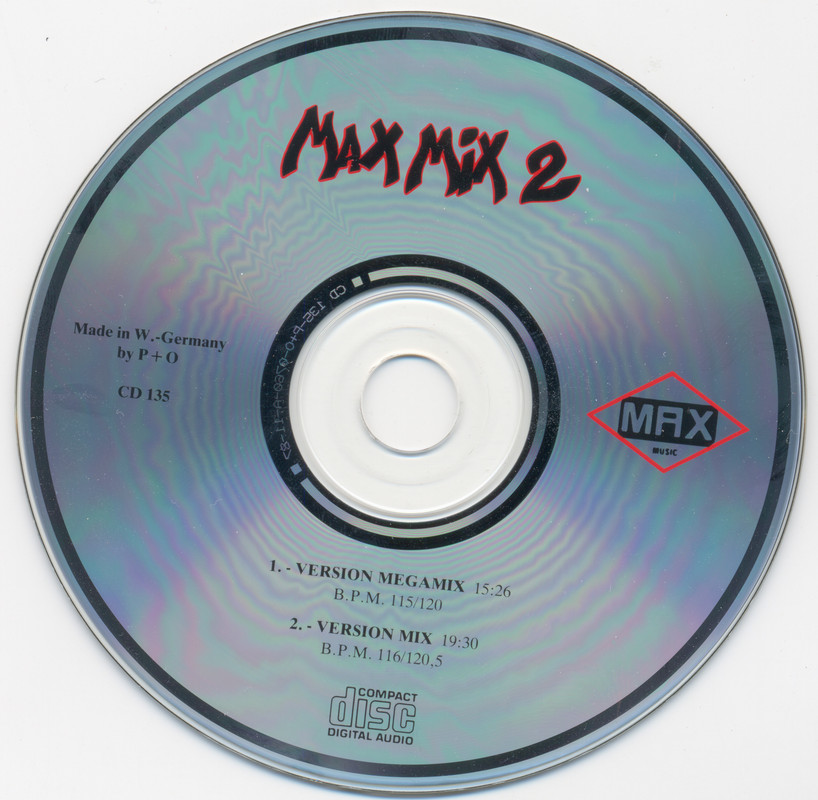 06/04/2023 - Mike Platinas & Javier Ussia – Max Mix 2 (El Segundo Megamix Español)(CD, Compilation, Mixed, Reissue)(Max Music – CD 135)  1987 Cd