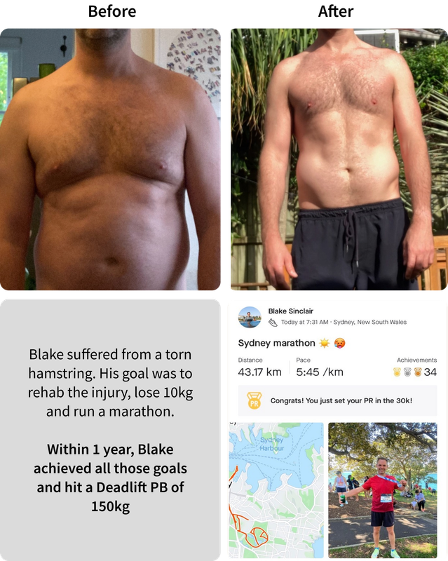 Blake before and after