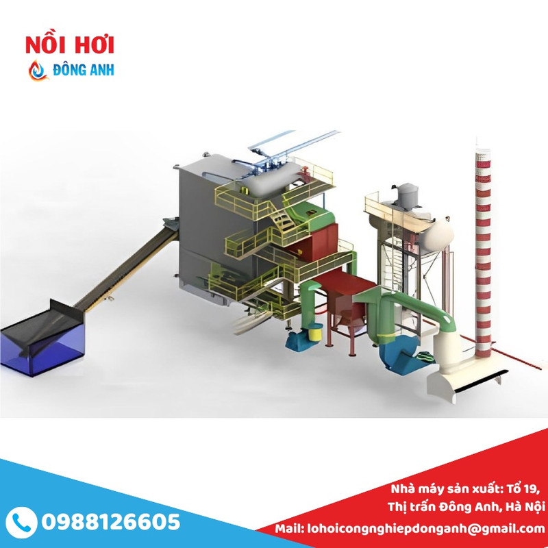 nồi hơi tầng sối đốt sinh khối