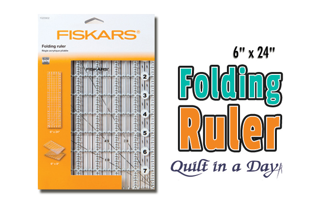 Fiskars Diagonal Folding Ruler - 8 x 8 Triangle