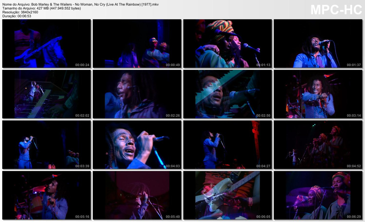 Bob Marley & The Wailers - No Woman, No Cry (Live At The Rainbow) (4K 2160p) [04.06.1977]
