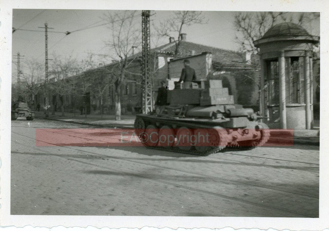 Beute Tank Panzer Skoda 38t Kämpfe Krim Simferop