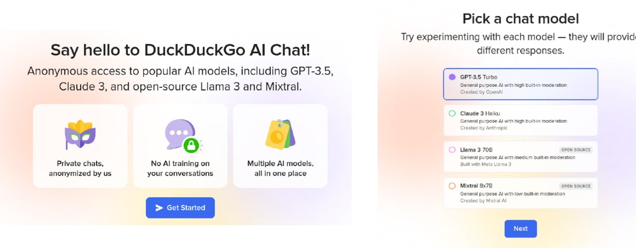 DuckDuckGo AI Chat: intro