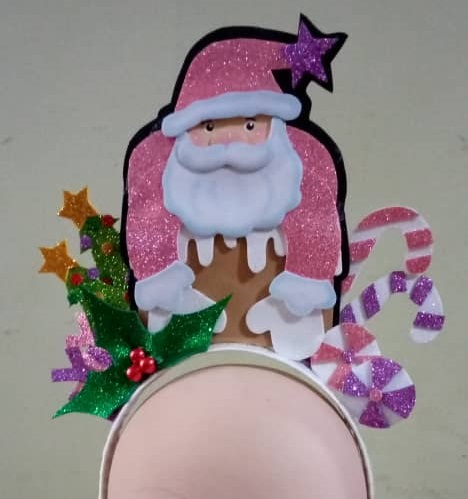 Cintillo Navideño Santa