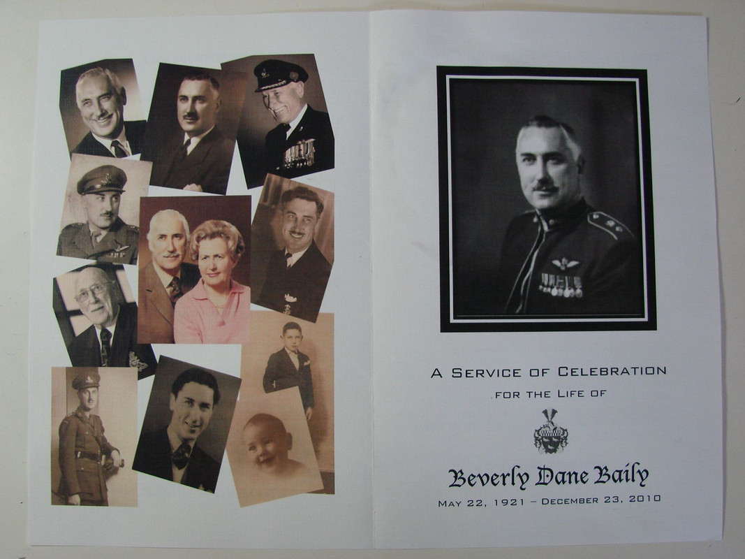 Memorial Service for Bev Baily February 26th 2011