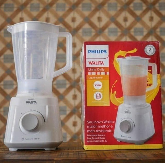 Liquidificador Philips Walita Daily RI2110/01 – Branco 2 Velocidades 550W