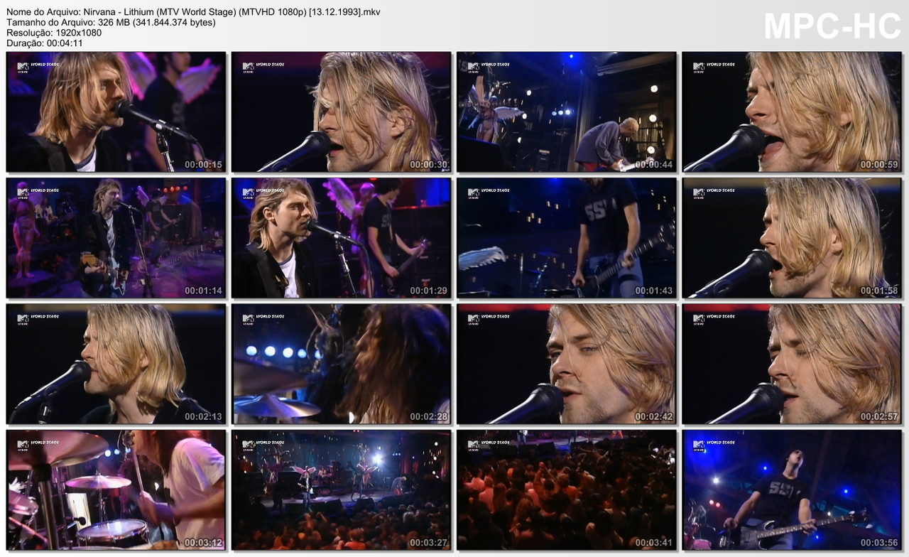Nirvana - Lithium (MTV World Stage) (MTVHD 1080p) [13.12.1993]