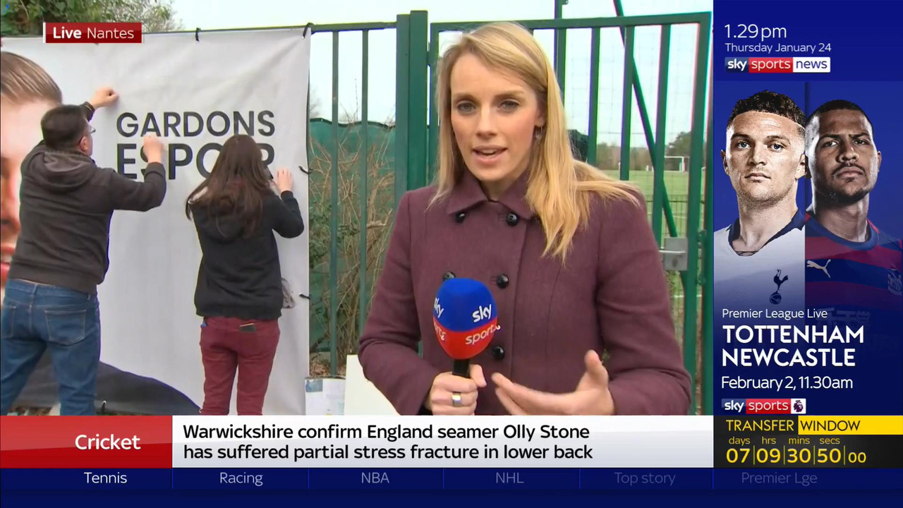 24 January - 13.00.00 - Sky Sports News. All the news from the P