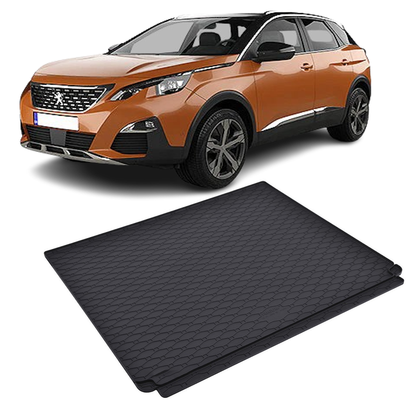 Tavita auto PEUGEOT 3008 PHEV 2019-prezent, protectie portbagaj, Cri-Flo, din cauciuc 100%, compatibil cu autoturismul PEUGEOT 3008 PHEV