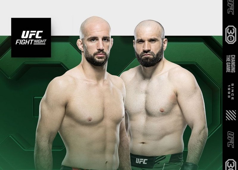 Волкан Йоздемир срещу Азамат Мурзаканов на UFC в Париж