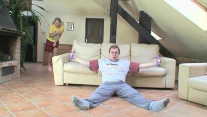 cock sucking teen fucked by dirty old grandpa