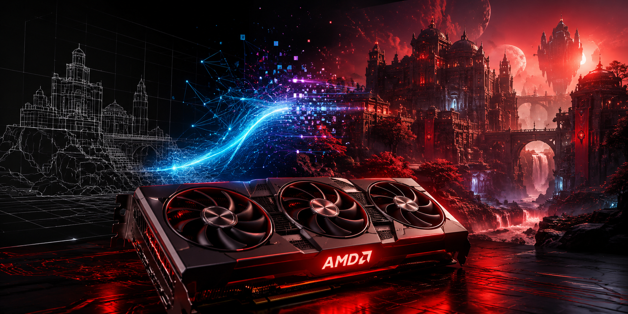 AMD patenteia motor gráfico com IA: o futuro dos jogos pode ser gerado por inteligência artificial