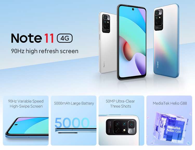 AliExpress: Redmi note 11 4 ram 128 gb, 50 mpx 
