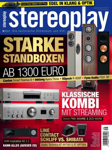 Cover: Stereoplay Magazin (Die technische Dimension von HiFi) No 09 2022 Cover: Stereoplay Magazin (Die technische Dimension von HiFi) No 09 2022