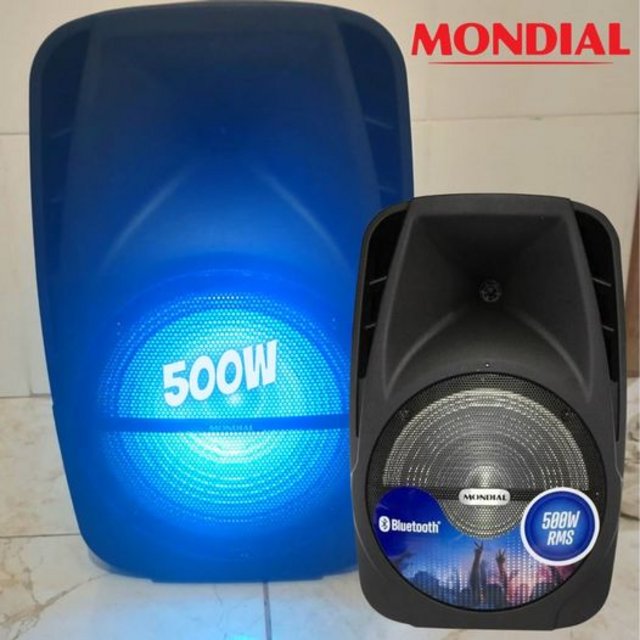 Caixa de Som Amplificada Mondial Connect Pro CM-500 Bluetooth, Rádio FM, USB – 500W