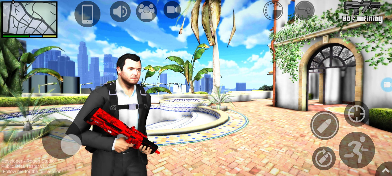 Detailed character customization in GTA V Android