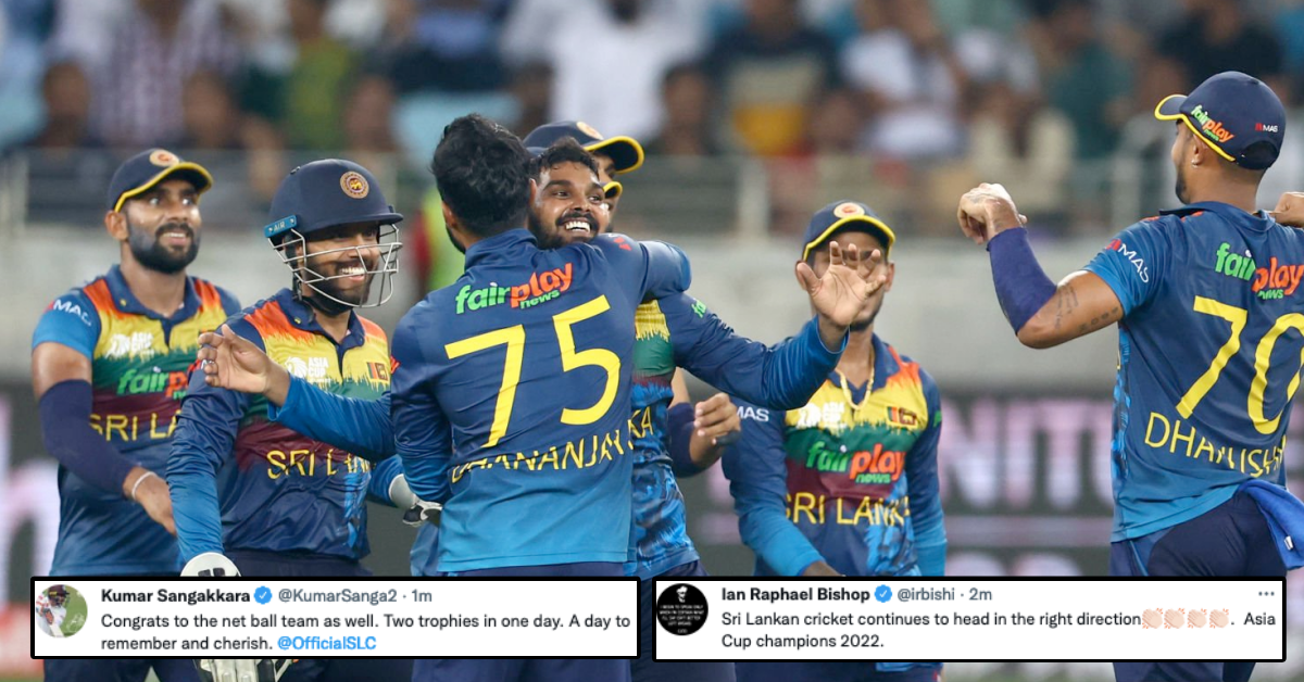 Twitter Reacts As Sri Lanka Crush Pakistan In Asia Cup 2022 Final In Dubai To Add