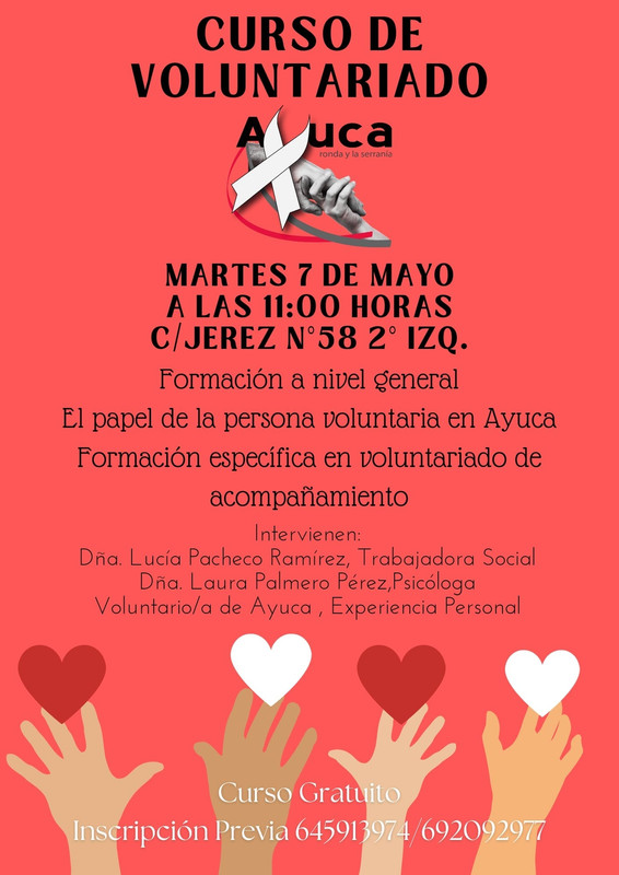 Curso de formación de Voluntariado de AYUCA