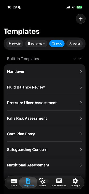 All healthcare professionals