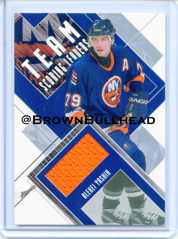 2002-03 BAP First Edition Jerseys #TSL-11 [Alexei Yashin] [New York Islanders] [~50] [swatch=orange]