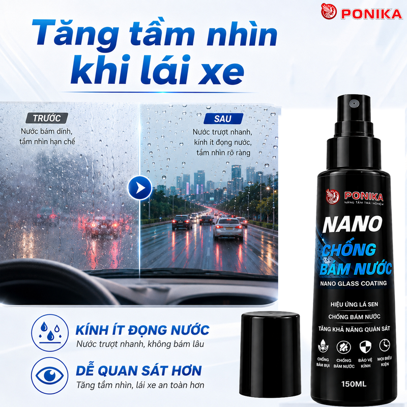 Tăng tầm nhìn khi lái xe với Nano Ponika