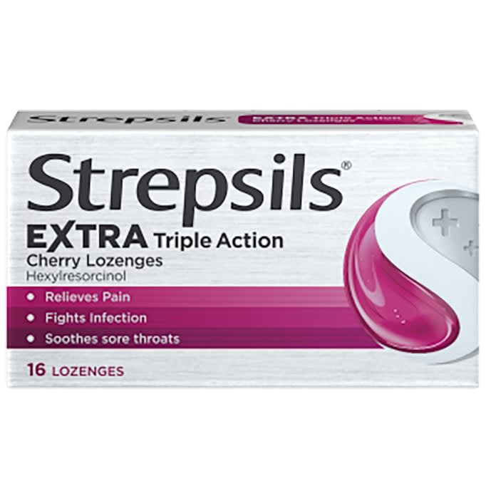 Strepsils Extra Cherry  16`S