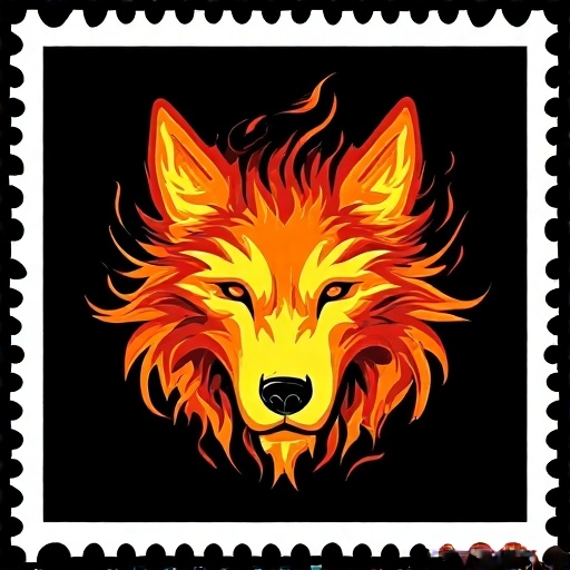 Postal-stamp-style-art-of-a-fl-31